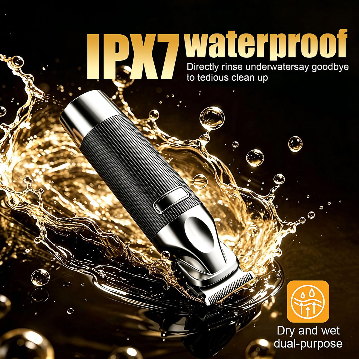 6 in 1 Beard Trimmer for Men Rechargeable with LED Display