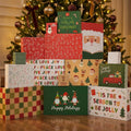 Beautiful Christmas Gift Boxes Set of 15 - Holiday Present Boxes for Shirts