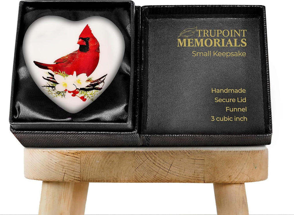 Small Urns for Human Ashes Keepsake, Mini Heart Urn with Stand, Decorative Cremation Urns for Adult Men & Women –