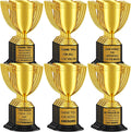 24 Pcs Mini Trophies Awards Plastic Gold Trophy Cups Party Favors Adults Metal Trophy with Stickers for School