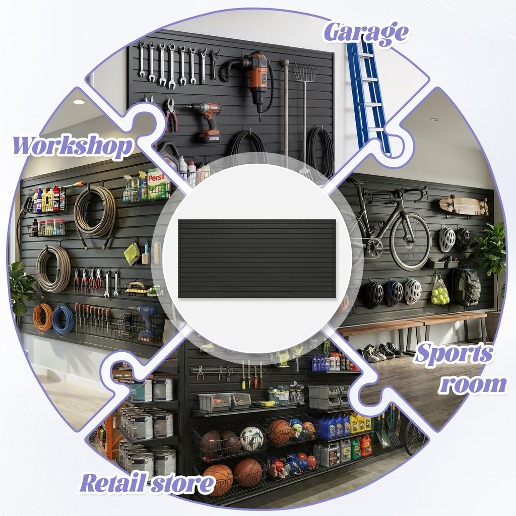 PVC Slatwall Panel 4x8 FT,PVC Garage Wall Organizer System