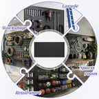 PVC Slatwall Panel 4x8 FT,PVC Garage Wall Organizer System