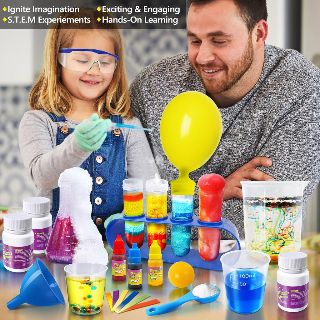 272 Experiments Science Kit for Kids, Chemistry Set | S.T.E.M Toys Boys Girls Birthday Gifts, Volcano, Crystal