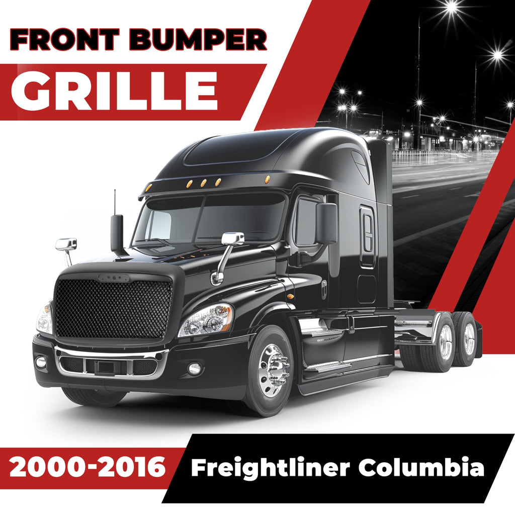 HECASA Grille Grill Compatible with 2000-2016 Freightliner Columbia