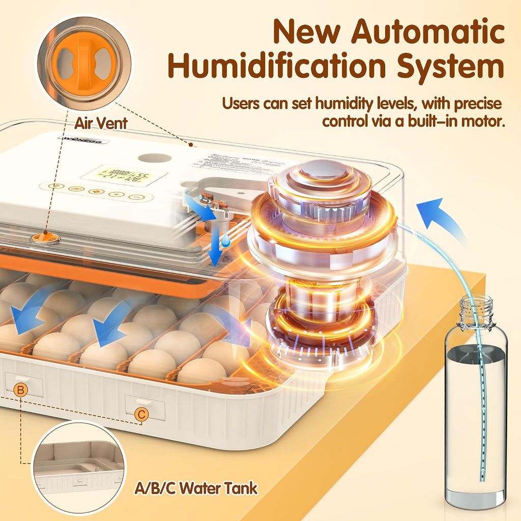 Incubators for Hatching Eggs Egg Incubator 56 Eggs with Auto Egg Turner for Duck Chicken Goose Eggs
