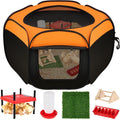 Brooder Box for Chicks Starter Kit, Dual Doors Chicken Brooder Playpen