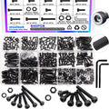 540PCS M2 M3 Metric Screws Assortment Set Suitable for 3D Printer DIY,Hex Socket Head Cap Screws Bolts Nuts Kit,12.9