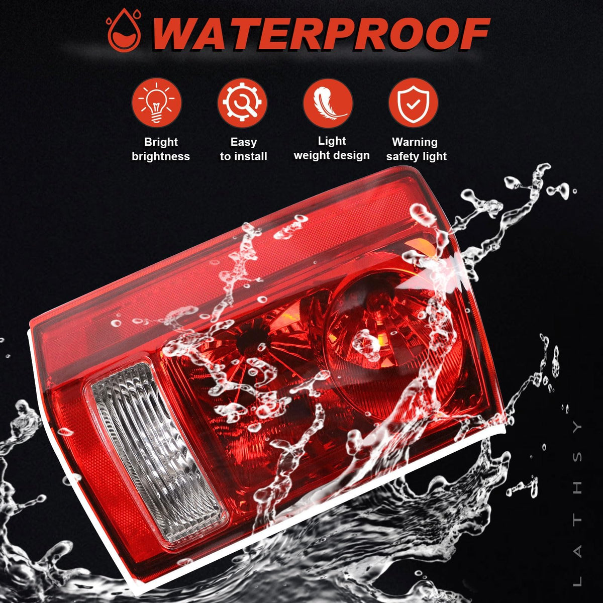 Tail Light Compatible With 2009-2015 Honda Pilot Passenger Side
