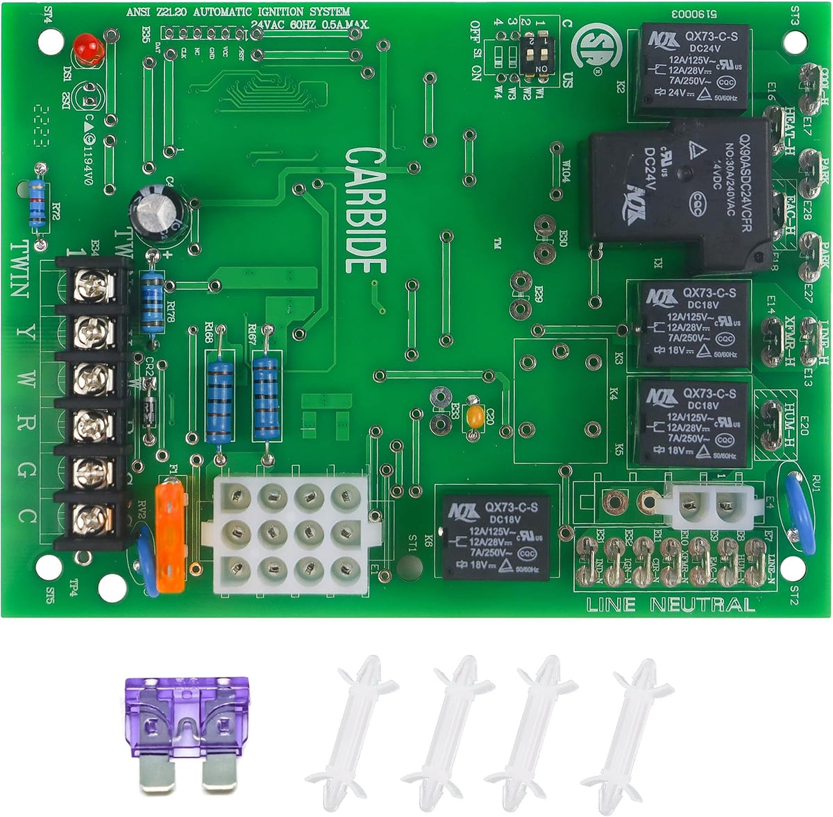 Furnace Control Circuit Board 50A55-743 Replacement for Goodman PCBBF112S