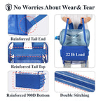 Clear Backpack for School - 17 inch Heavy Duty Bookbag, Bright Blue