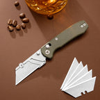 Folding Utility Knife - Puppy-GM, 2.62" Blade with 5 Extra Blades