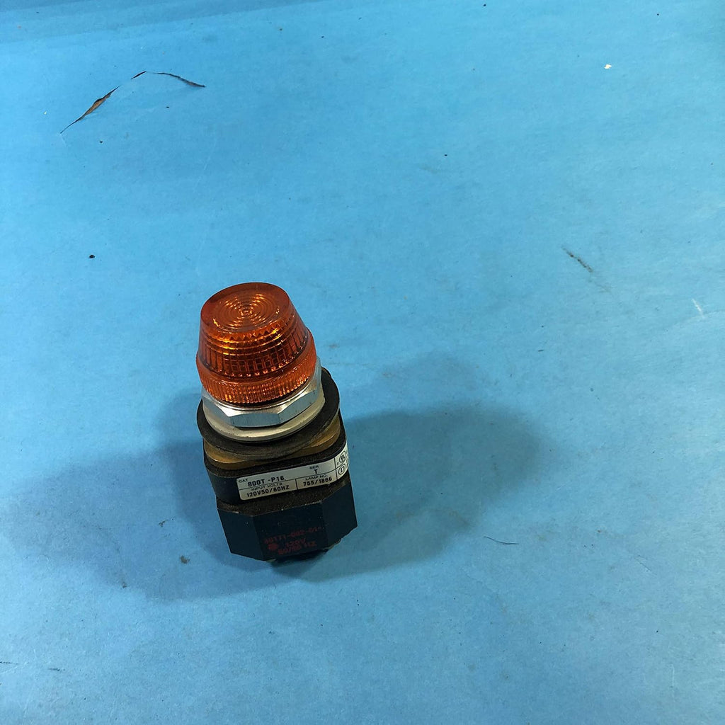 ALLEN BRADLEY 800T-P16 Pilot Light, Bulletin 800T/H, 30.5MM PUSHBUTTON, Without Lens, Without Contact Blocks, 120VAC 50/60HZ