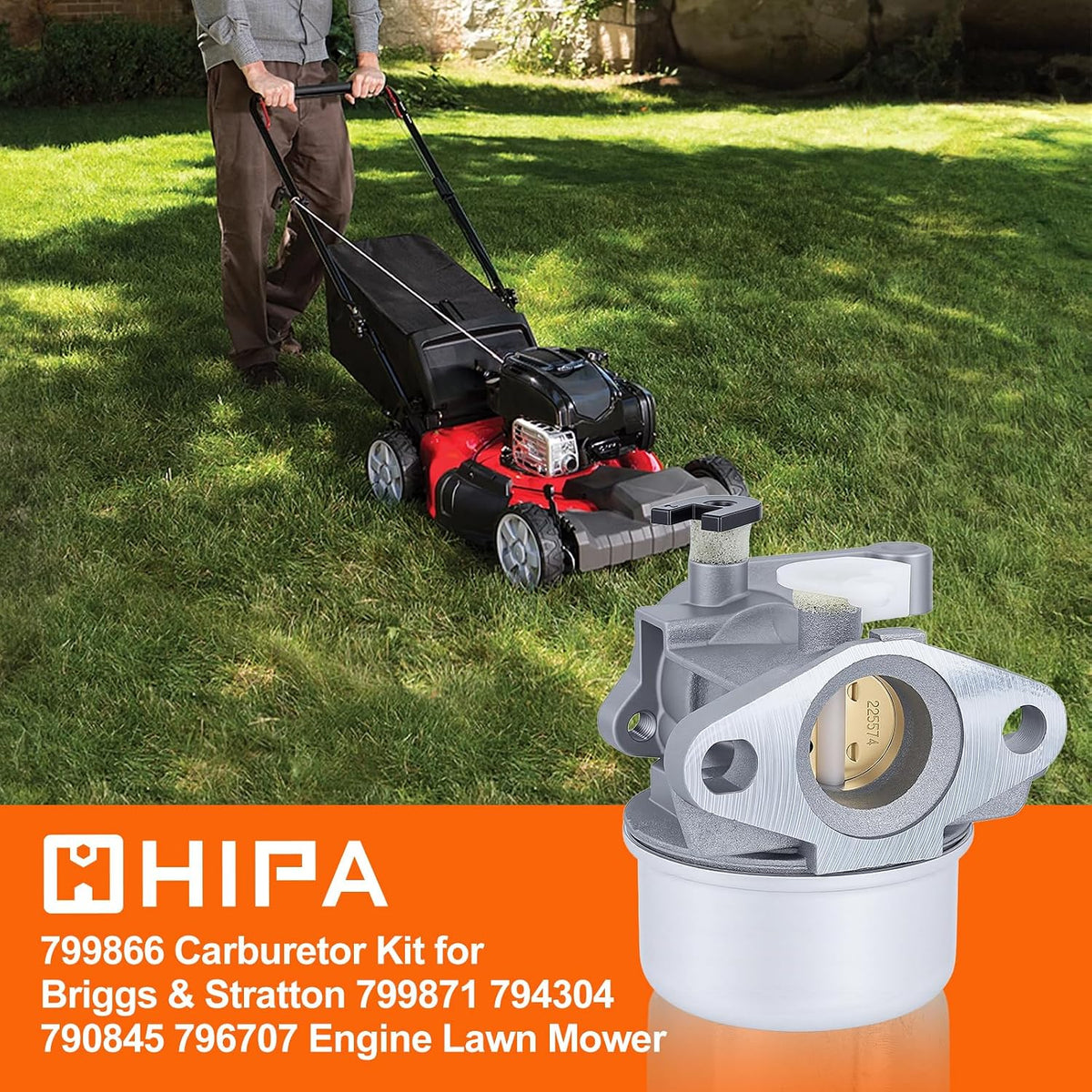 HIPA MIA11798 Carburetor for John Deere JS26 JS36 JS25 JS20 JS30 JS38 Mower