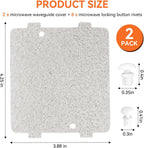 WB39X10034 Microwave waveguide Mica Cover Compatible with GE Microwave, Waveguide Cover Replacement Replaces