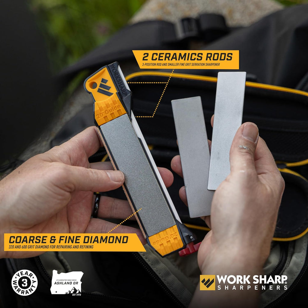Guided Field Sharpener Elite with case, Travel Knife Sharpener Tool