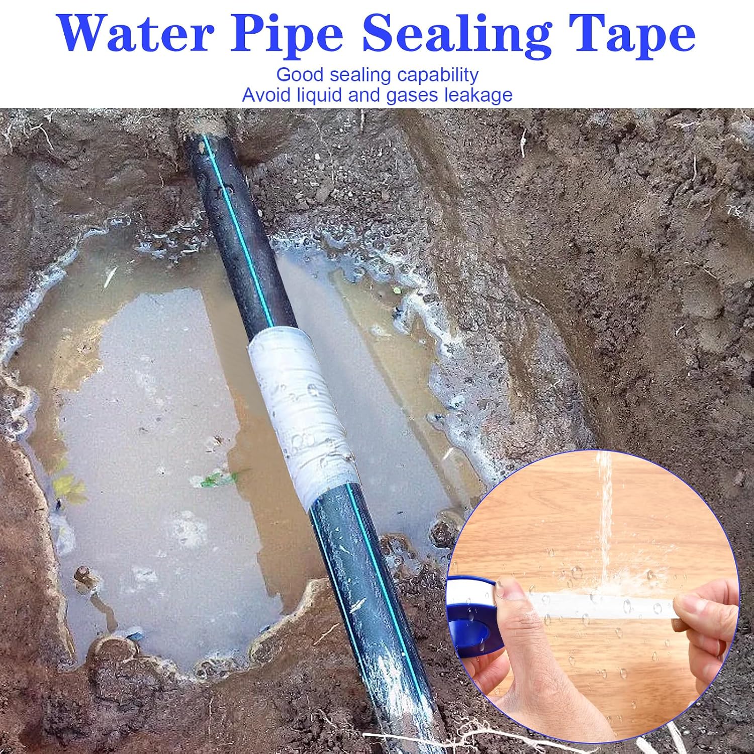 100 Rolls Teflon Tape,1/2 x 520 in Plumbers Tapes, PTFE Tape Waterproof Sealant Pipe Tape for Shower Head,Pipe