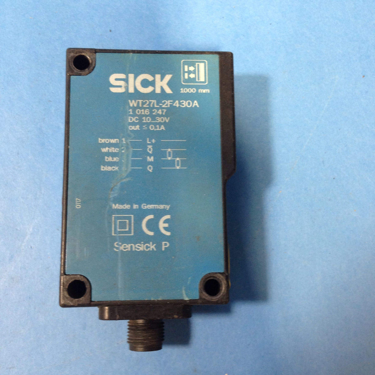 Sick Wt27l-2F430a, Photoelectric Proximity Sensor, Red Laser Wt27l-2F430a