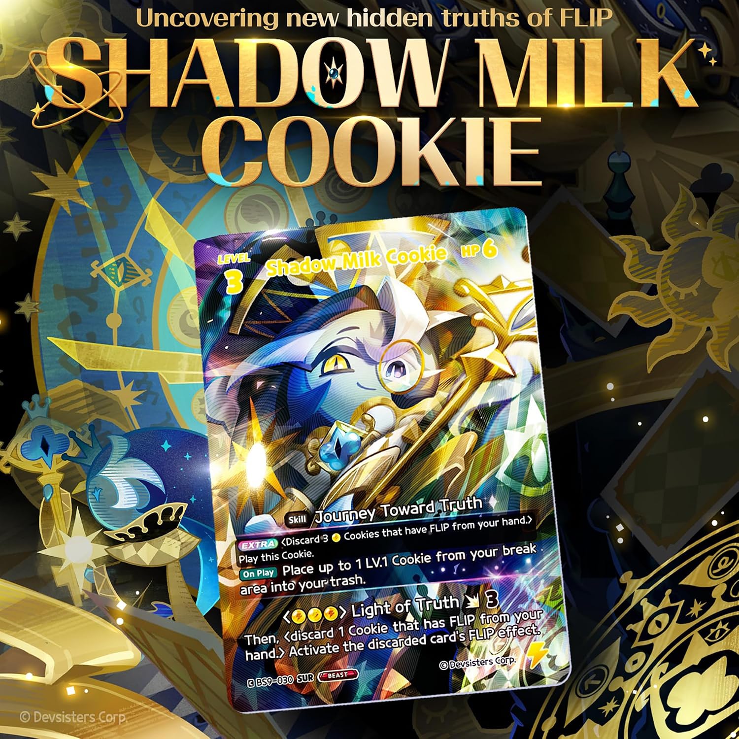 CookieRun TCG: A Game of Truth & Deceit - 4 Booster Pack Bundle - Braverse Trading Card Game, Strategy Play & Battle