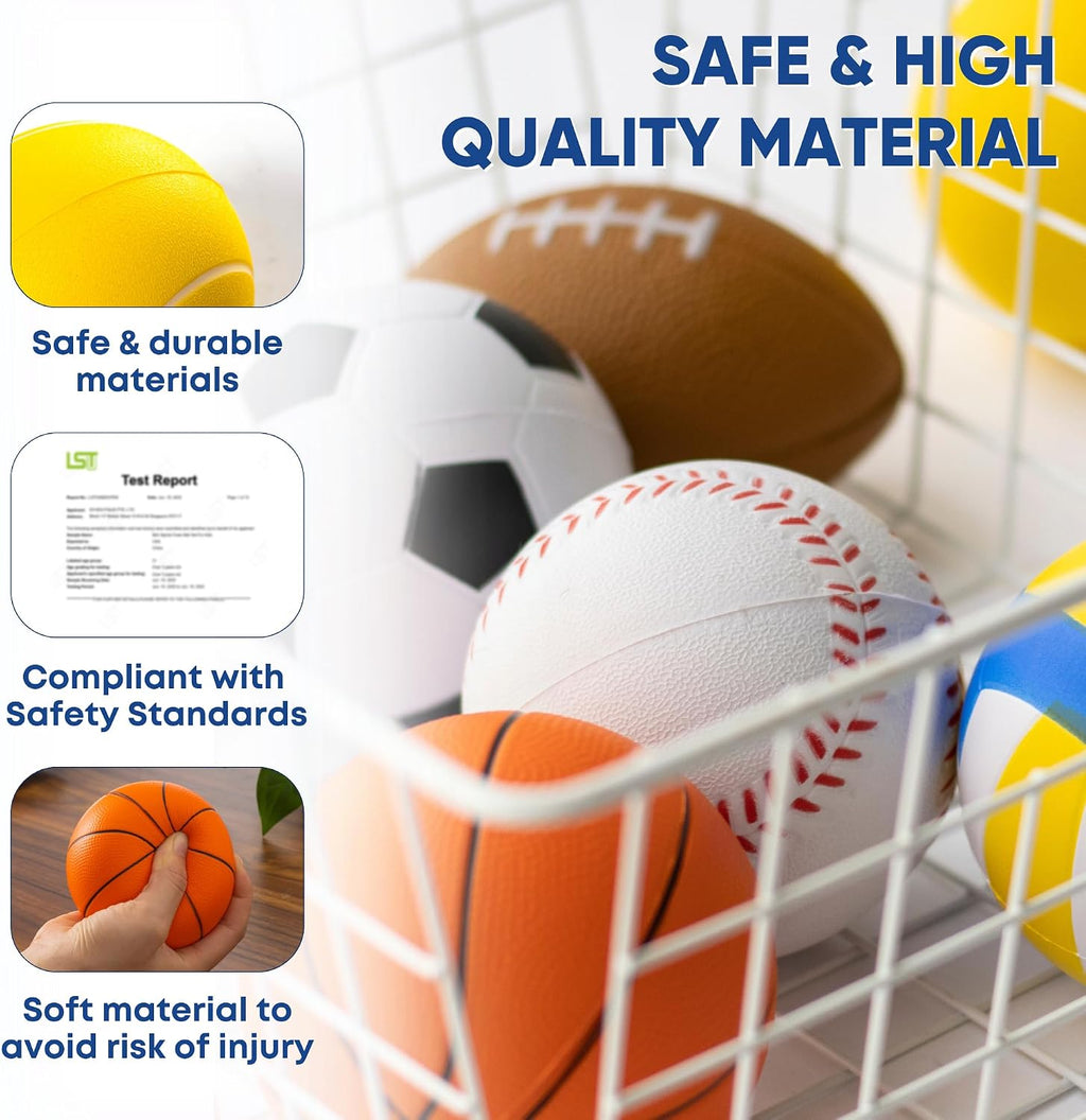 Toddler Ball Set - Foam Balls - Sports & Outdoor Play Toys - Balls For Kids | Outside toys for toddlers, Mini sports