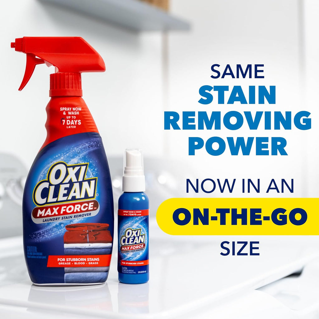Max Force Laundry Stain Treater Spray, 2 Fl Oz (2 Pack)