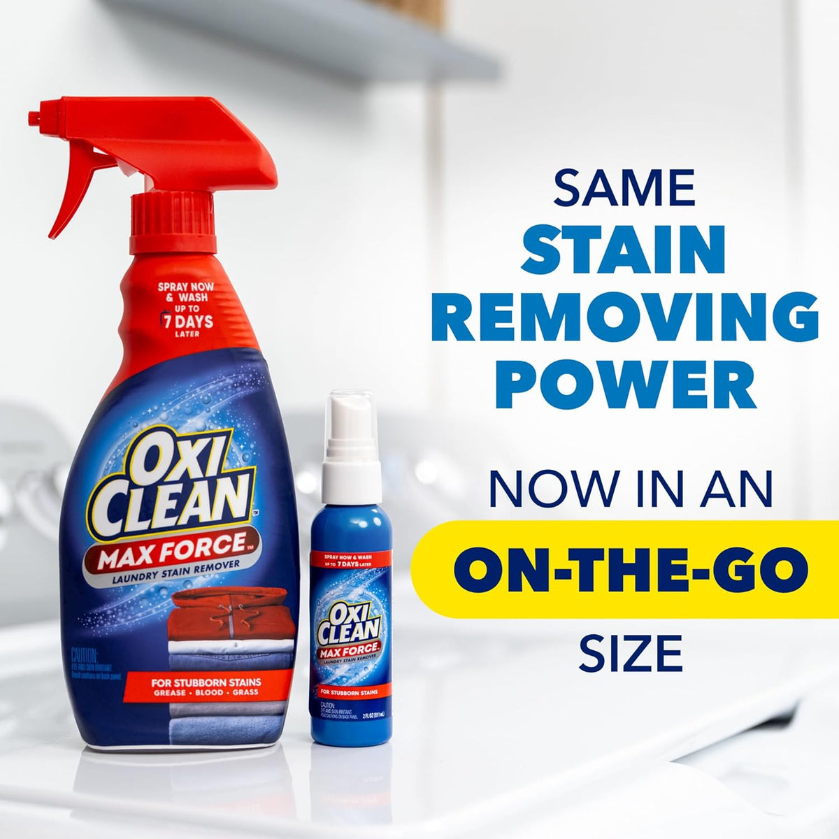 Max Force Laundry Stain Treater Spray, 2 Fl Oz (2 Pack)