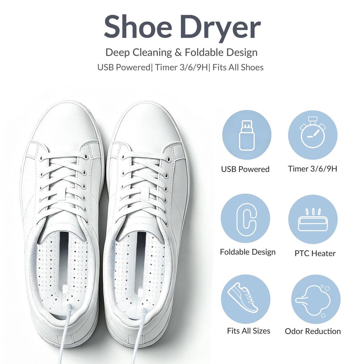 Boot Dryer for Work Boots, USB Powered