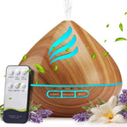 500ML Essential Oil Scent Diffuser: Remote Control &14 Colors LED for Home