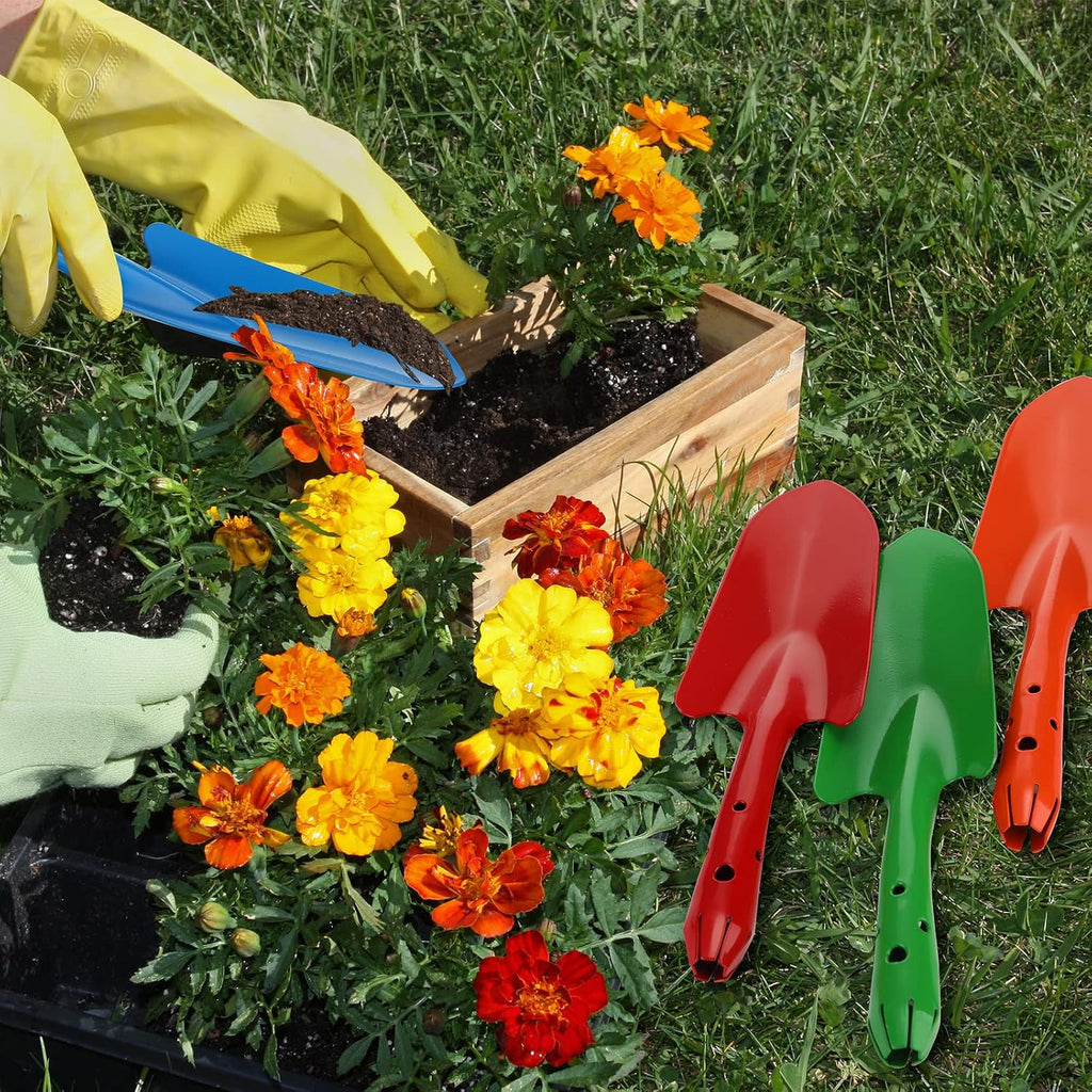 Mini Colorful Metal Hand Shovel Digging Trowel Set Transplanting Garden Shovel for Flower Soil Planting Succulent