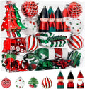 95pcs Christmas Balls Ornaments Set, Shatterproof Plastic Baubles, Soldiers, Christmas Socks for Xmas Tree Holiday