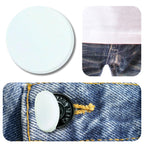 18 Pcs Silicone Button Covers White