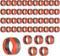 50Pack Foskan 1 Inch PEX Copper Crimp Rings With End Stop