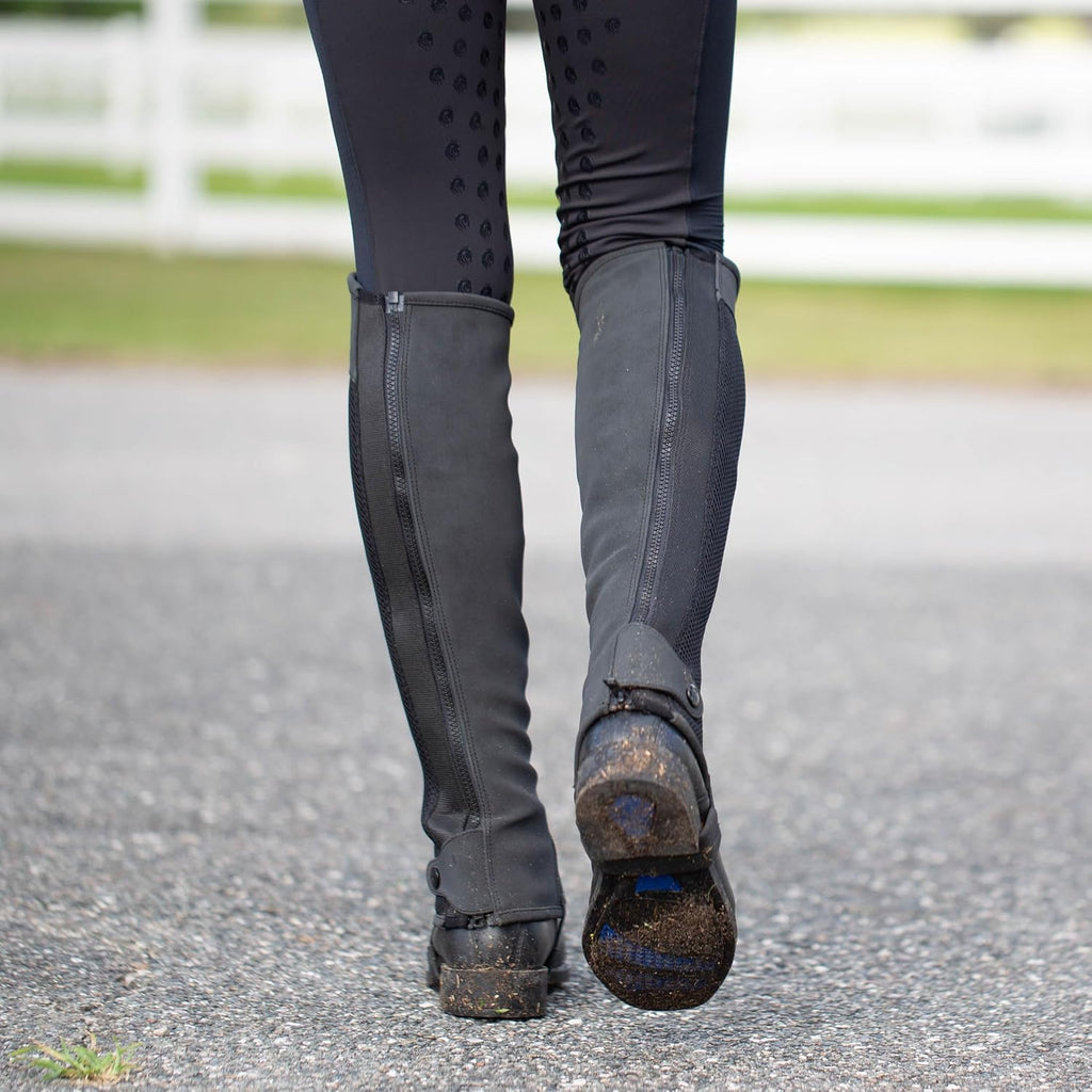 Freya Womens NordicAir Tech Equestrian Half Chaps for Horseback Riding | Breathable Mesh