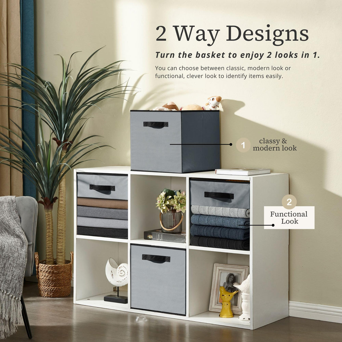 Storage Bins, Cube Storage Bin with Window