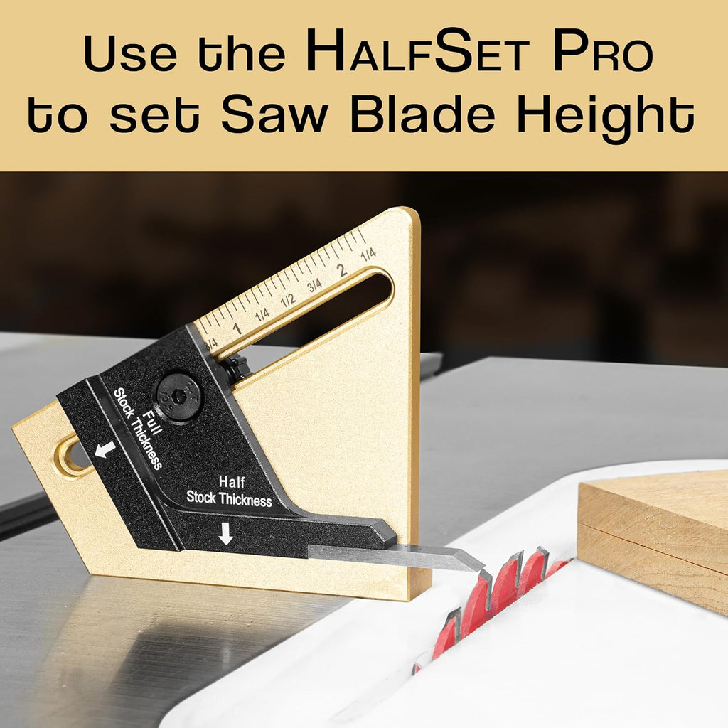 HALFSET PRO Precision Center Gauge Find Exact Half Thickness