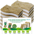 Sponges Kitchen Natural Dish Sponge Plant-Based Biodegradable Compostable