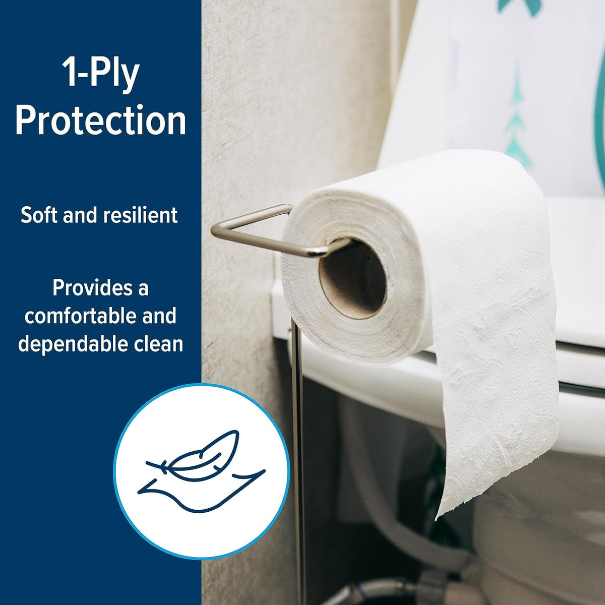 40276 Toilet Tissue, 1 Pack of 4 Rolls, White