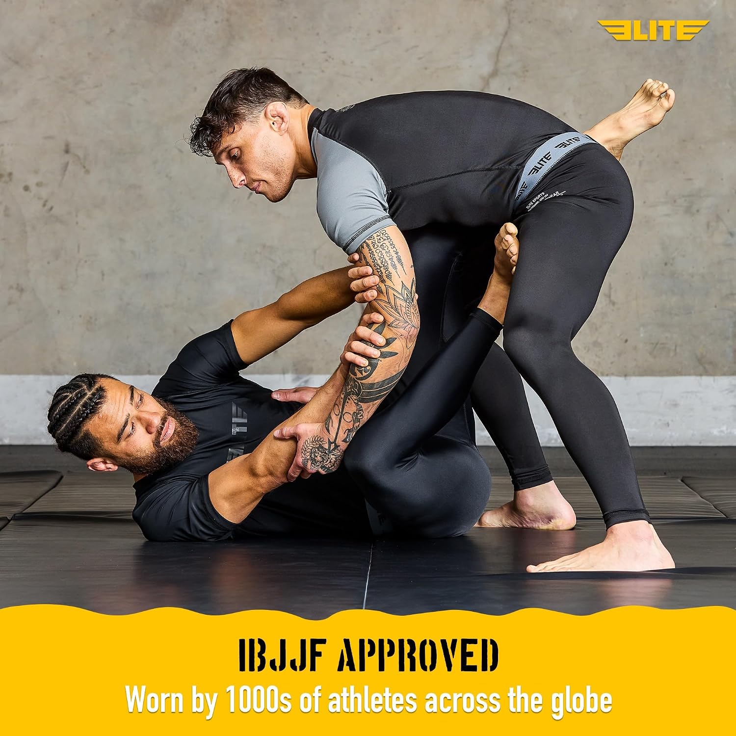 Men’s BJJ Spats Leggings Tights, Best Jiu Jitsu MMA no Gi spat Compression Pants for Men