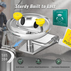 Emergency Wall Mount Eye Wash Station Wall Mounted Eyewash Stations