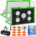 Soccer Goal,Backyard Soccer Goals for Kids 2 Pack,4x3/6x4 FT Portable Toddler Soccer Nets with Target,Ball &