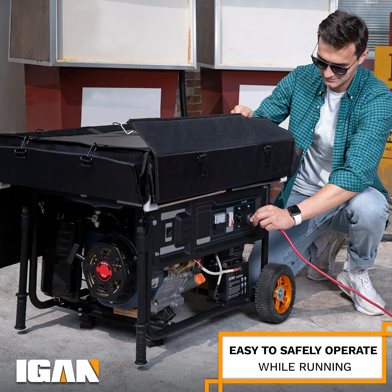 Generator Covers While Running for most 3500w-12000w Generators - Ultra Heavy Duty Generator Covers for Outside