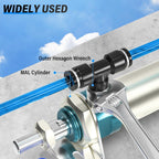 TAILONZ 1/4" OD x 1/8" MNPT Push to Connect Branch Tee Fitting 10Pcs