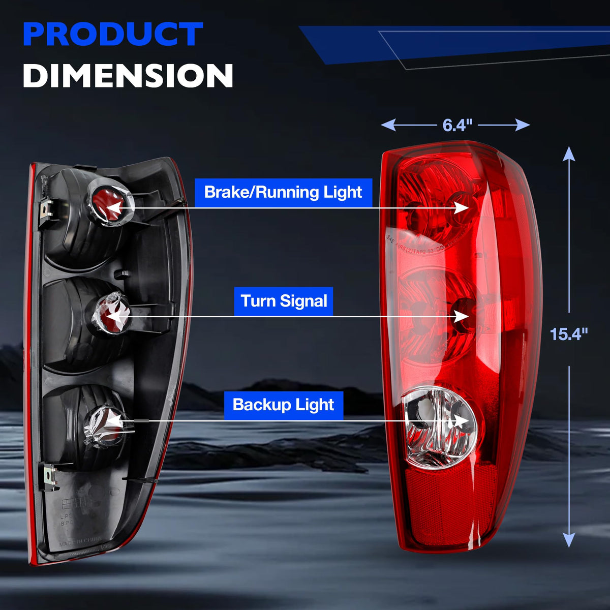 Tail Lights Fits 2004-2012 Chevy Colorado GMC Canyon Left & Right Assembly
