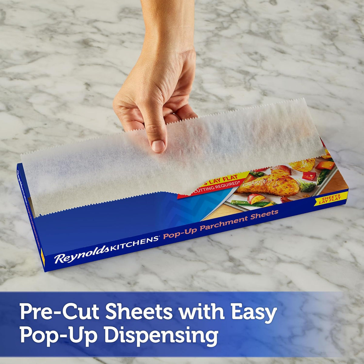 Kitchens Pop-Up Parchment Paper Sheets, 120ct
