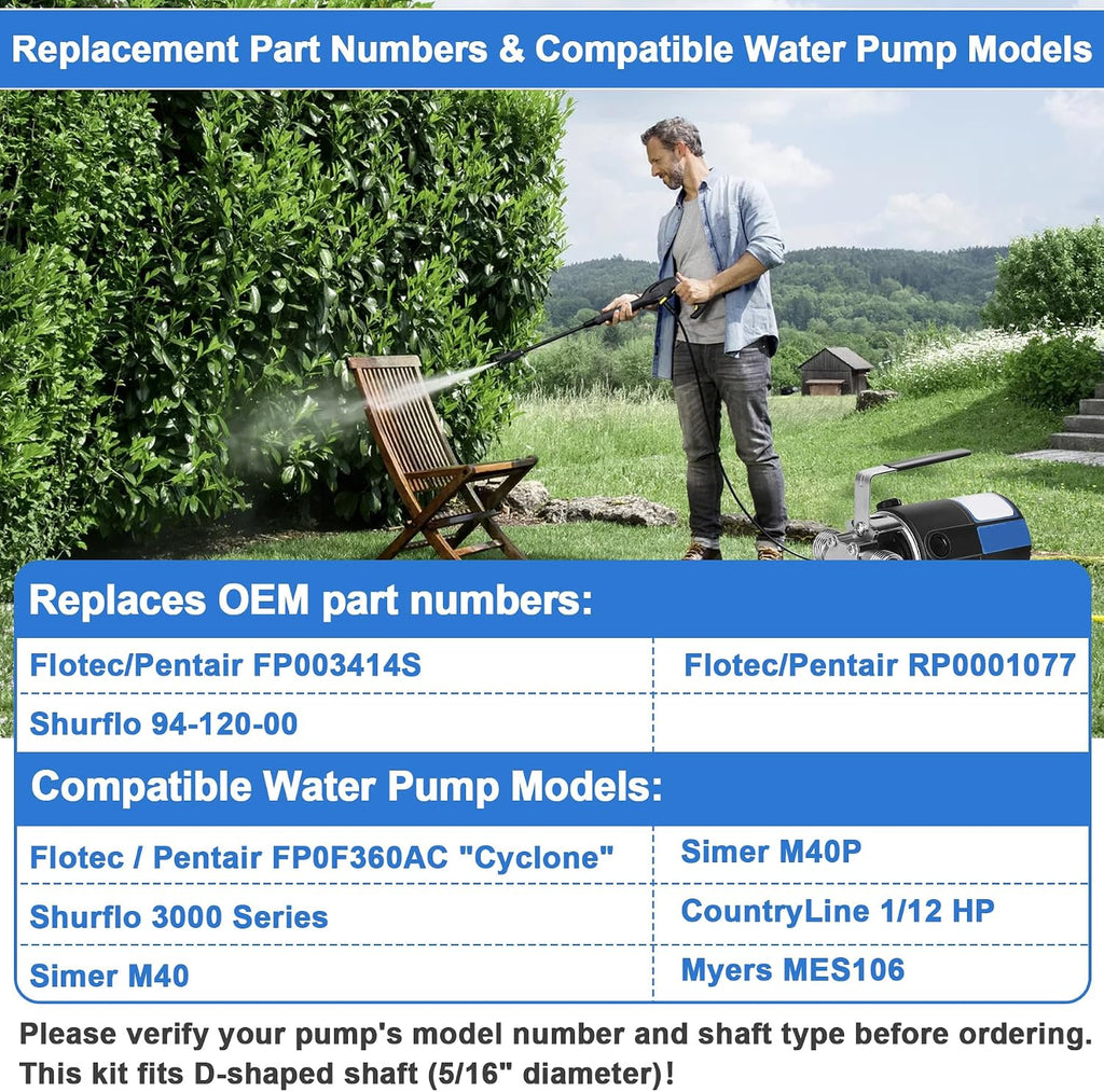 FP003414S-01 Utility Pump Repair Kit Replacemen for Flotec FP0F360AC