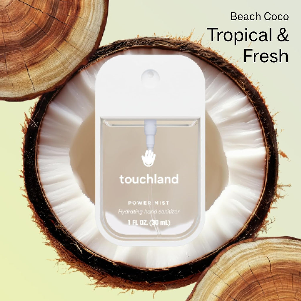 Vacation Mode Set Beach Coco Hydrating Hand Sanitizer & Case