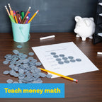 Play Quarters, Set of 100 Plastic Coins