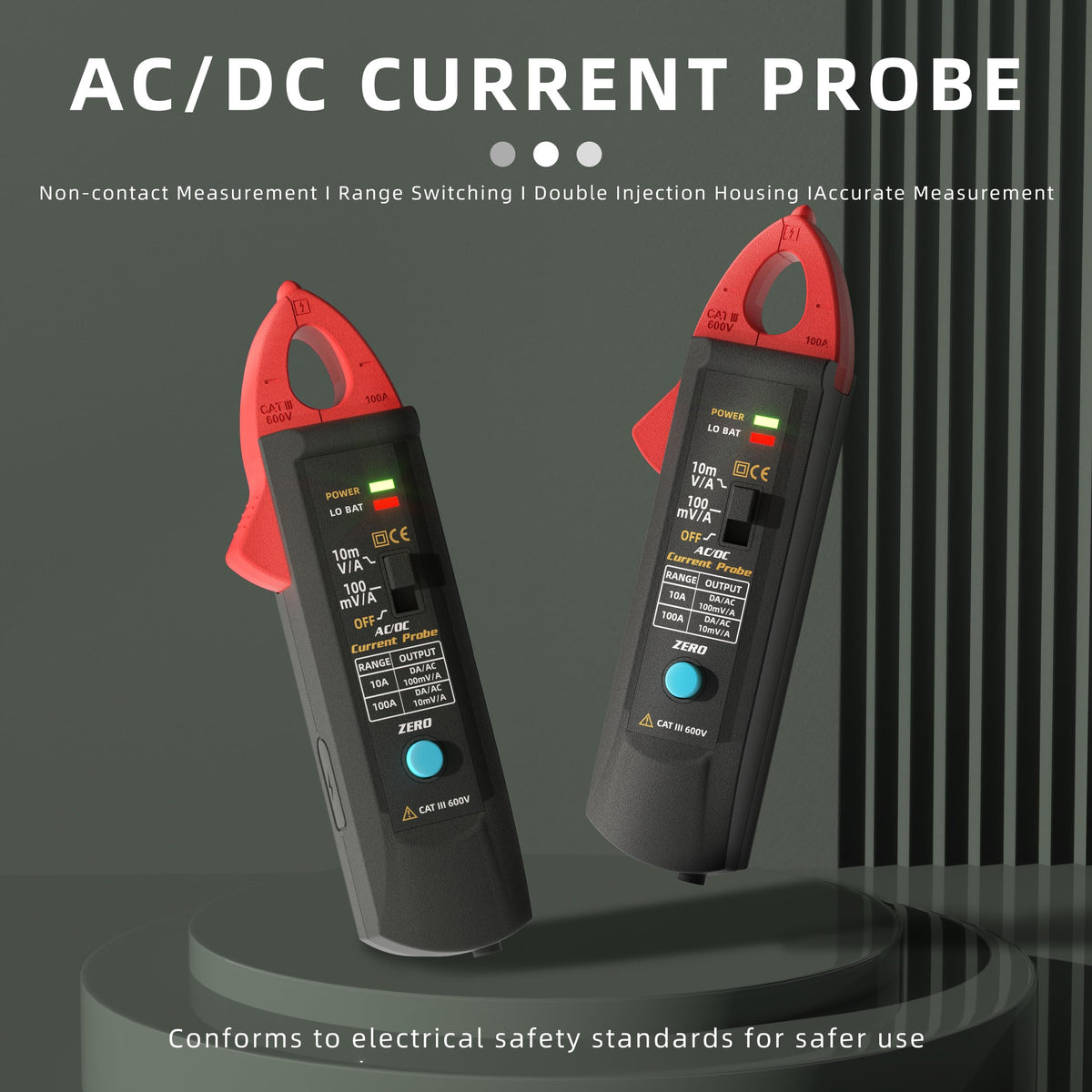 UP1 AC/DC Current Clamp Meter Transducer for Digital Oscilloscope 100A