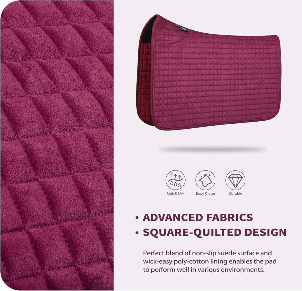 All-Purpose Square Quilted Western Saddle Pad, Horse Saddle Pad