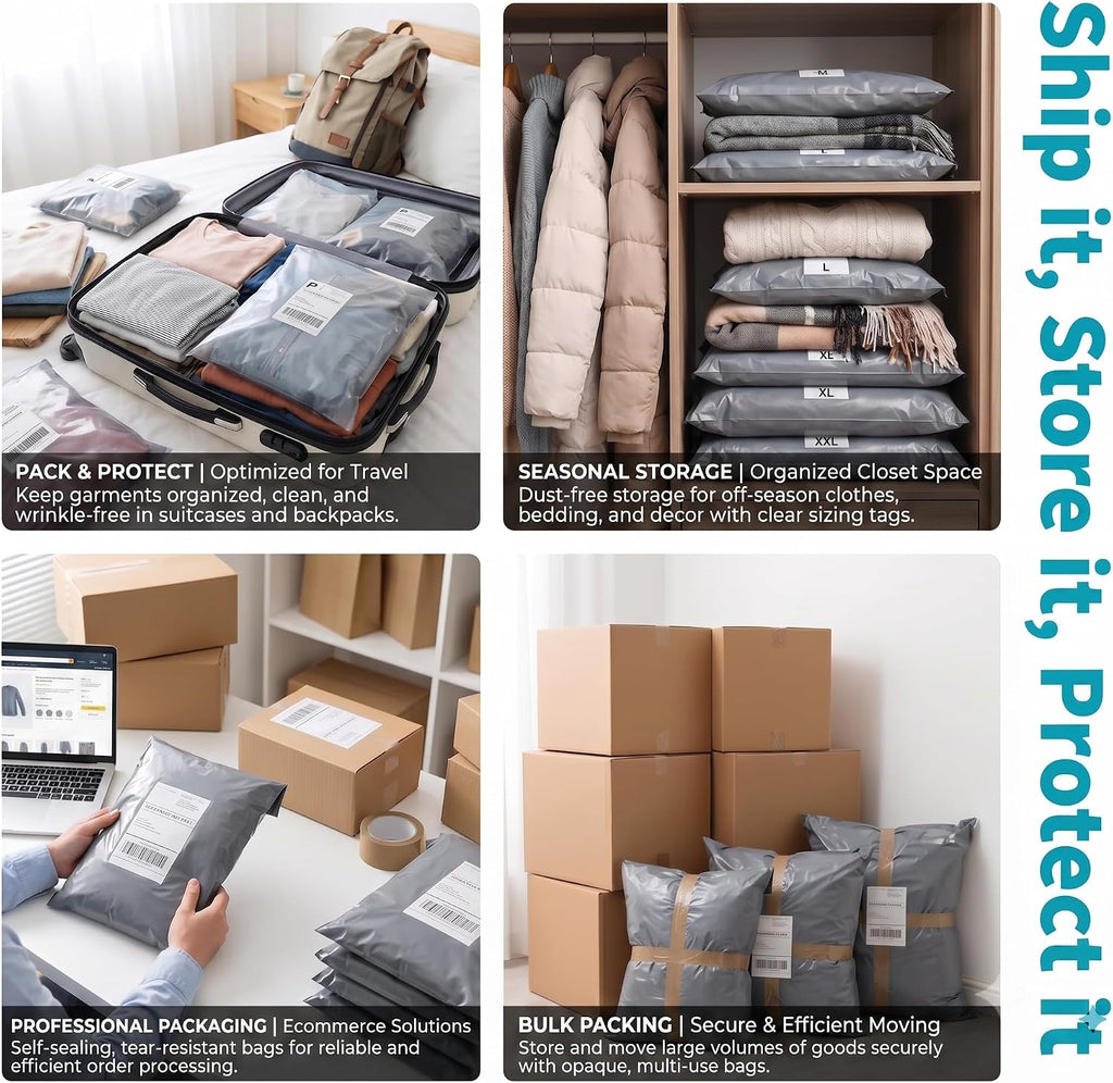 Extra Large Poly Mailers 24x36, 5 PCS Large Shipping Bags Bulk for Clothing