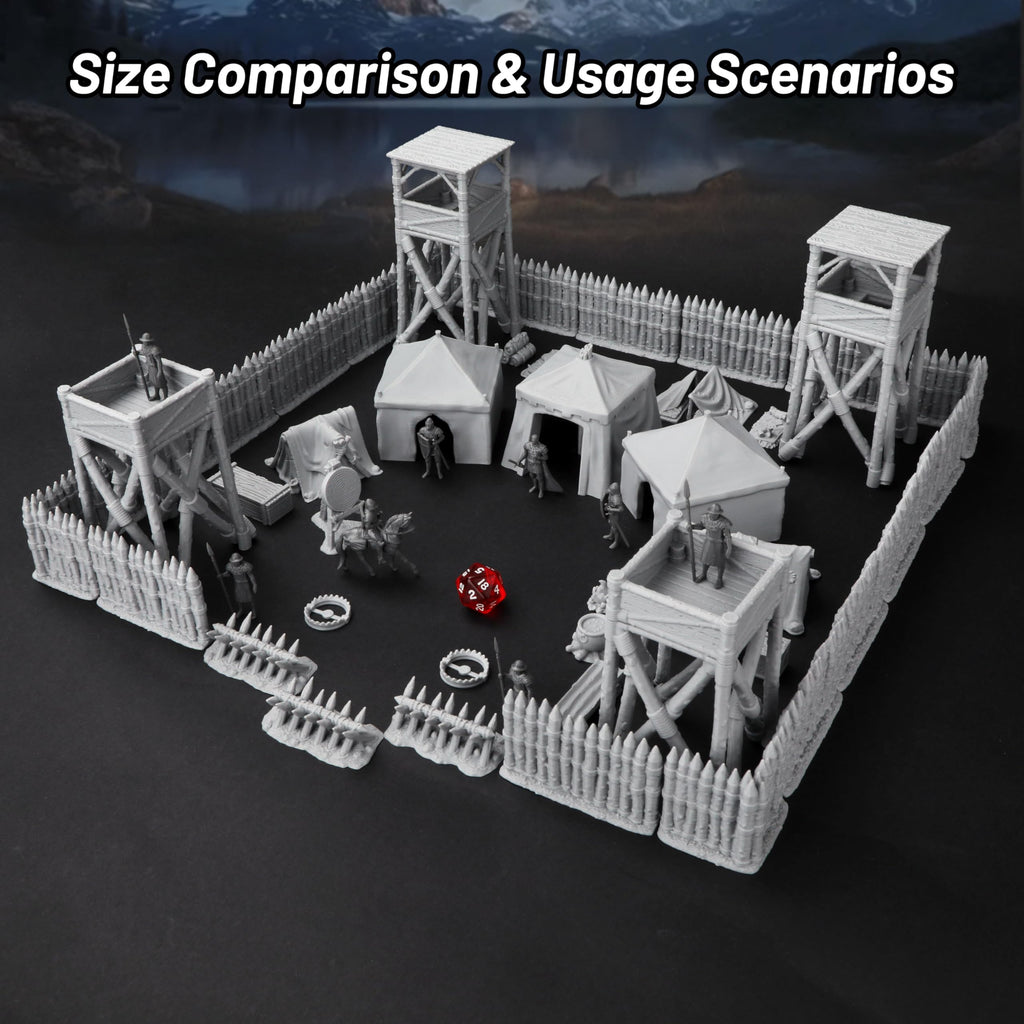 Medieval Military Camp RPG Terrain Set Map Building